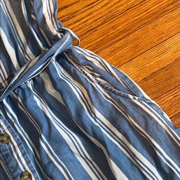 Velvet Heart Striped Denim Jumpsuit - Picture 6 of 11